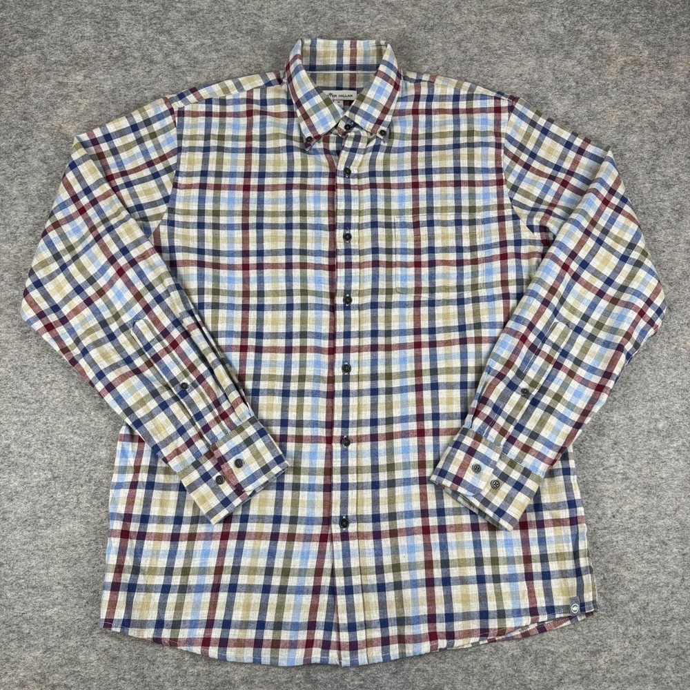 Peter Millar Crown Sutton Sport Button Down Shirt Long Sleeve Mens Medium M
